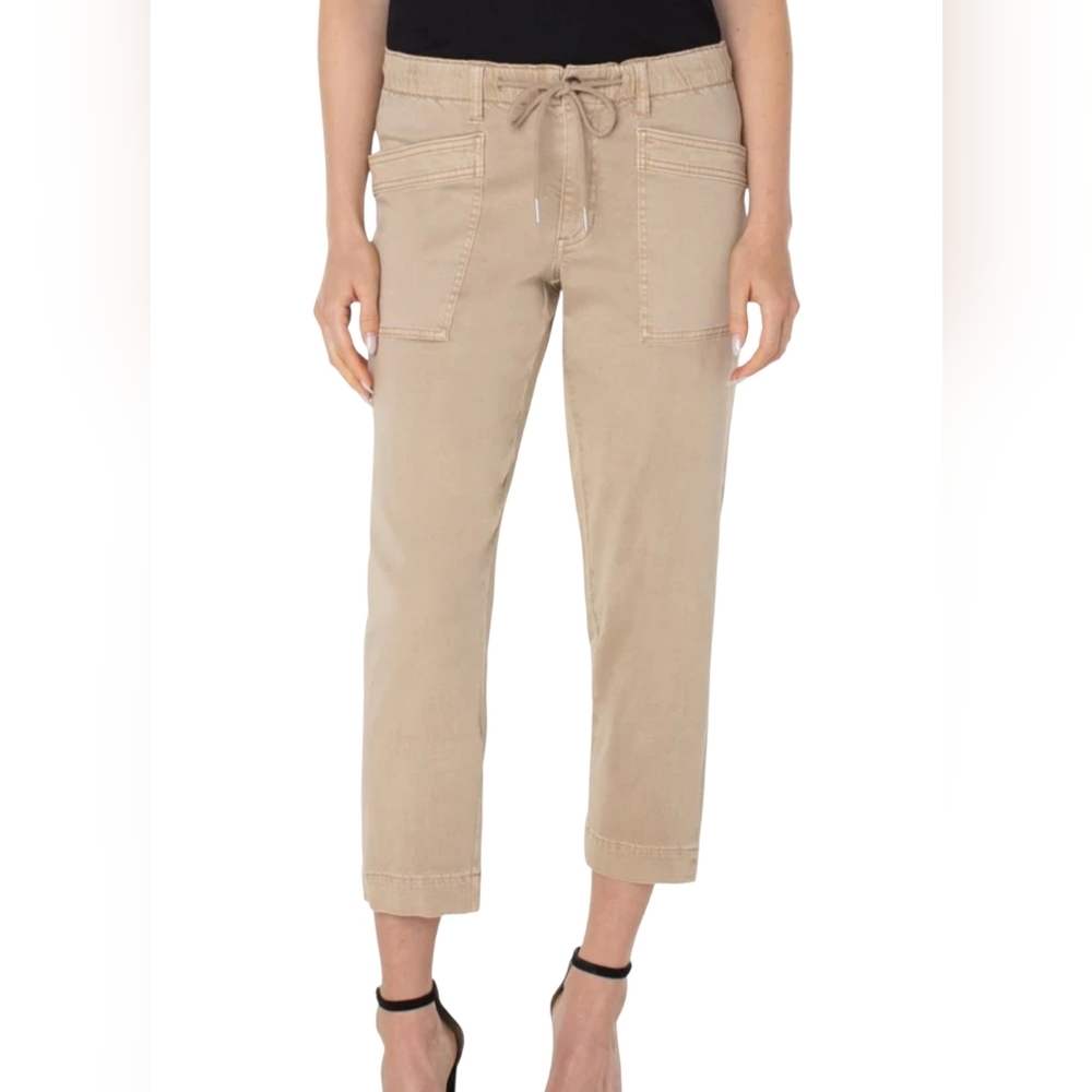 Liverpool Los Angeles Rascal Trouser Pants Biscuit Tan NWT Size 6